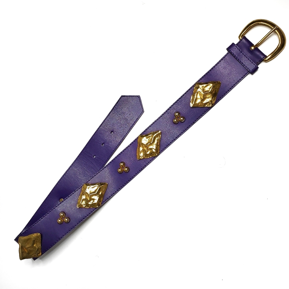 Vintage Yves Saint Laurent Purple & Brass Belt